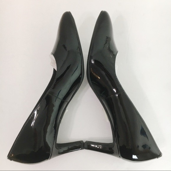NEW Clarks Women Size 8 Calla Rose Black Patent Leather Heels Pumps Shoes - Picture 8 of 16